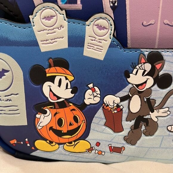 Loungefly X Disney Mickey and Friends Halloween Glow Haunted House Mini Backpack main image 12